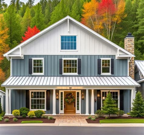 white house bare metal roof|metal roof house color combinations.